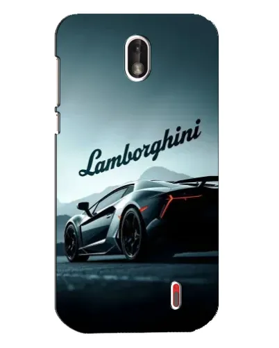 Чехол для Nokia 1 с картинкой «Классическая надпись Lamborghini»