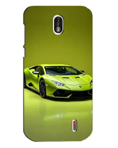 Чехол для Nokia 1 с картинкой «Салатовый Lamborghini Huracan»