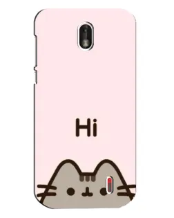 Чохол для Nokia 1 з картинкою «Пушин каже Hi» Чохол для Nokia 1 з картинкою «Пушин каже Hi»
