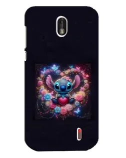 Чехол для Nokia 1 с картинкой «Stitch в цветах» Чехол для Nokia 1 с картинкой «Stitch в цветах»