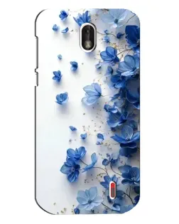 Чохол для Nokia 1 з картинкою «Блакитний квітковий каскад»