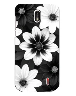 Чохол для Nokia 1 з картинкою «Монохромні айстри»