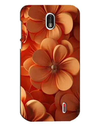 Чохол для Nokia 1 з картинкою «Помаранчева макро квітка»