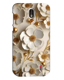 Чохол для Nokia 1 з картинкою «Білі паперові квіти»