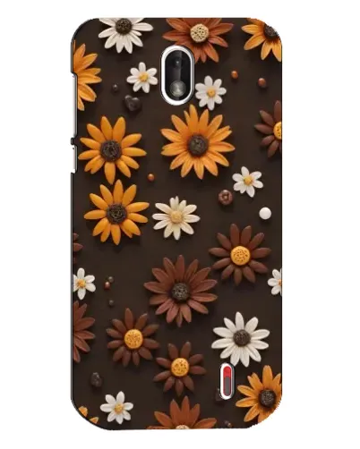 Чохол для Nokia 1 з картинкою «Візерунок з маленьких соняшників»