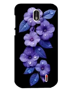 Чохол для Nokia 1 з картинкою «Фіолетові квіти з росою» Чохол для Nokia 1 з картинкою «Фіолетові квіти з росою»