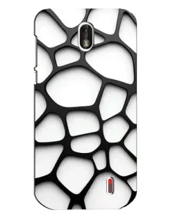 Чохол для Nokia 1 з картинкою «Біла об'ємна сітка» Чохол для Nokia 1 з картинкою «Біла об'ємна сітка»