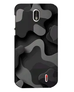Чохол для Nokia 1 з картинкою «Темний абстрактний камуфляж»