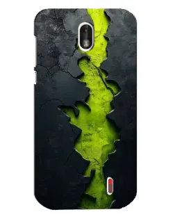 Чохол для Nokia 1 з картинкою «Салатовий розлом скелі»
