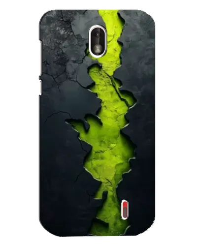 Чохол для Nokia 1 з картинкою «Салатовий розлом скелі»