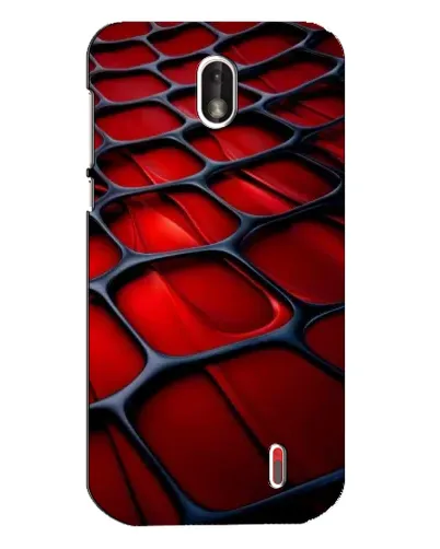 Чохол для Nokia 1 з картинкою «Червона глянцева сітка»