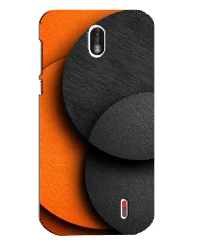 Чохол для Nokia 1 з картинкою «Геометрія помаранчевих кіл»