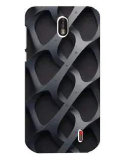 Чохол для Nokia 1 з картинкою «Об'ємне сіре плетіння»