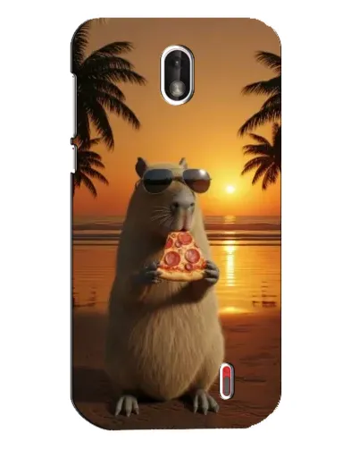 Чохол для Nokia 1 з картинкою «Капібара з піцою» Чохол для Nokia 1 з картинкою «Капібара з піцою»