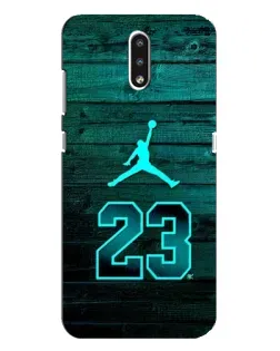 Чехол для Nokia 2.3 с картинкой «Jordan Cyan 23»