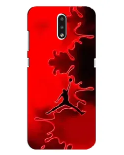 Чехол для Nokia 2.3 с картинкой «Jordan Red Smoke»