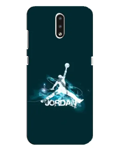 Чехол для Nokia 2.3 с картинкой «Jordan Blue Fire»