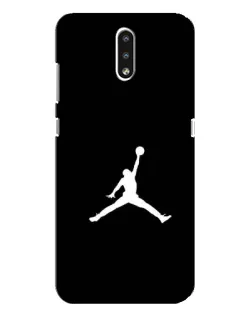 Чехол для Nokia 2.3 с картинкой «Jordan Silhouette»