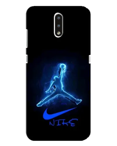 Чехол для Nokia 2.3 с картинкой «Jordan Neon Blue»
