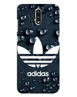 Чехол для Nokia 2.3 с картинкой «Adidas Trefoil Blue»