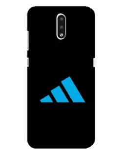Чехол для Nokia 2.3 с картинкой «Adidas Cyan Logo»