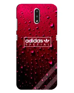 Чехол для Nokia 2.3 с картинкой «Adidas Gold Marble»
