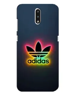 Чехол для Nokia 2.3 с картинкой «Неоновый Adidas»
