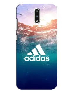 Чехол для Nokia 2.3 с картинкой «Океанская глубина адидас»