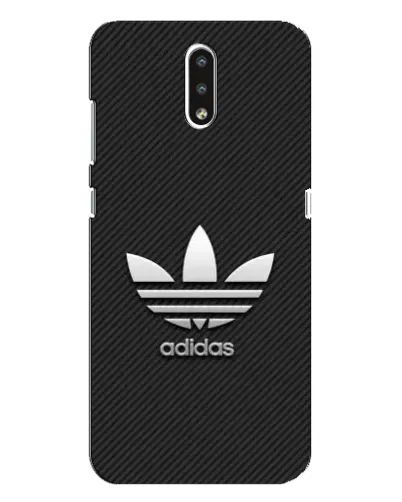 Чехол для Nokia 2.3 с картинкой «Adidas Карбоновая текстура»
