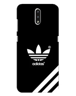 Чехол для Nokia 2.3 с картинкой «Adidas с диагональными полосами»