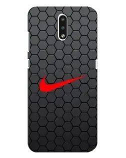 Чехол для Nokia 2.3 с картинкой «Nike — карбоновая сетка»