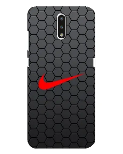 Чехол для Nokia 2.3 с картинкой «Nike — карбоновая сетка»