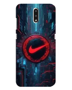 Чехол для Nokia 2.3 с картинкой «Техногенный стиль Nike»