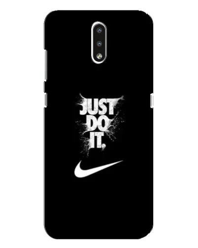 Чехол для Nokia 2.3 с картинкой «Текстовый принт Nike»