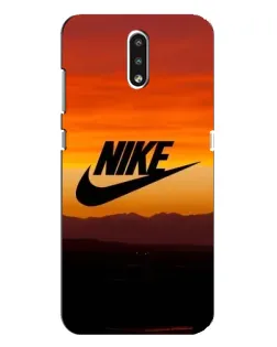 Чехол для Nokia 2.3 с картинкой «Nike — вечерний горизонт»