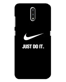 Чехол для Nokia 2.3 с картинкой «Классический принт Nike»