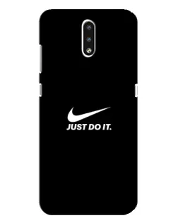 Чехол для Nokia 2.3 с картинкой «Минимализм от Nike»