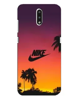 Чехол для Nokia 2.3 с картинкой «Nike на закате солнца»