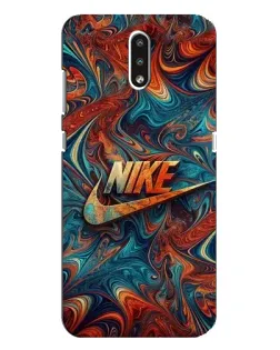 Чехол для Nokia 2.3 с картинкой «Nike в абстракции»