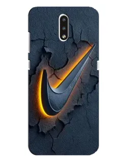 Чехол для Nokia 2.3 с картинкой «Объемный логотип Найк»