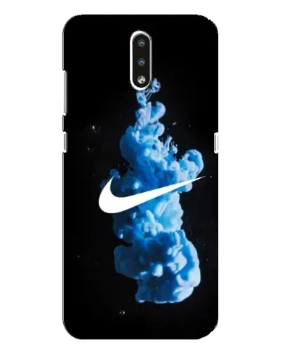 Чехол для Nokia 2.3 с картинкой «Nike и синий дым»