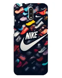 Чехол для Nokia 2.3 с картинкой «Коллекция кроссовок Nike»