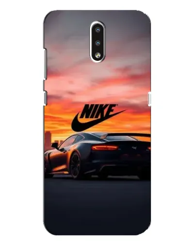 Чехол для Nokia 2.3 с картинкой «Nike и суперкар»
