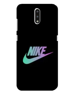 Чехол для Nokia 2.3 с картинкой «Nike — городская ночь»