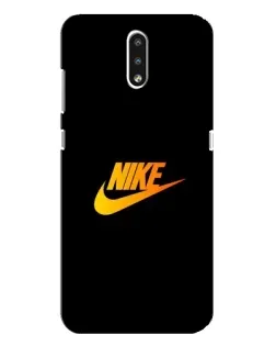 Чехол для Nokia 2.3 с картинкой «Золотой логотип Nike»