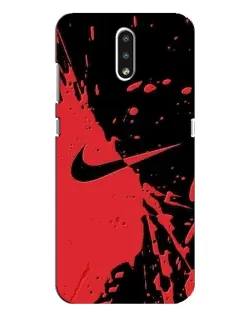 Чохол для Nokia 2.3 з картинкою «Червоні бризки Nike»