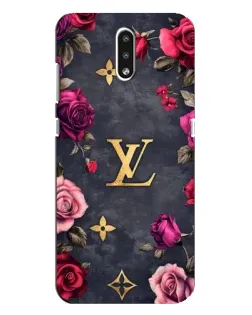 Чехол для Nokia 2.3 с картинкой «Цветочный Louis Vuitton»