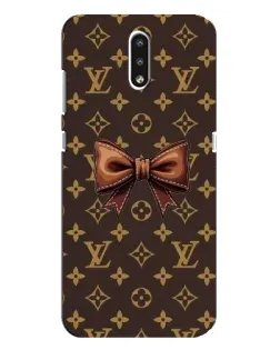 Чехол для Nokia 2.3 с картинкой «LV с бантом»