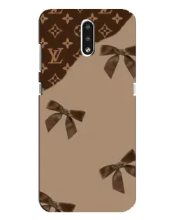 Чехол для Nokia 2.3 с картинкой «LV — кофейный атлас»