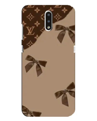Чехол для Nokia 2.3 с картинкой «LV — кофейный атлас»